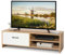 COSTWAY TV Stand for TVs up to 55 Inches, Wooden TV Cabinet Media Entertainment Center with Drawer and 2-Tier Storage Shelf, Modern TV Unit Television Console Table for Living Room Bedroom