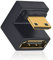 Duttek 180 Degree Mini HDMI to HDMI Adapter 8K@60Hz, 48Gbps, UHD Down Angle (Male to Female) for Cameras, Projectors 1 Pack