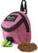 FuninCrea Borsa per Cibo per Cani, Borsa Addestramento Cani con Dispenser per Cacca Integrato per Passeggiate in Tessuto Oxford Borsa Addestramento Cane Allenamento all'aperto (Rosso)