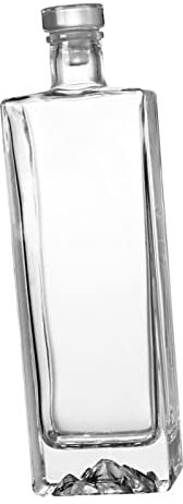 Fonowx Botella de Vino de Cristal Vacía Vintage, Dispensador de Vino, Botella de Leche Duradera, Botella de Bebida, Bar, Champán, Regalo de Cumpleaños, 500 mL