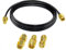 TUOLNK RG174 SMA Koaxialkabel SMA Stecker auf SMA Buchse RF Koaxialkabel 6,6 Fuß (2 m) + 3 Stück SMA Adapter Set 3G 4G LTE WiFi Antenna Wireless Lan Low Loss Verlängerungskabel CB Radio