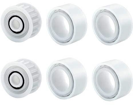 FACULX Lot de 4 roues de guidage avec 2 pièces de rechange pour poulie 3884997-R6 compatibles avec pour Dolphin, pour Nautilus CC Plus M200/M400/M500 et Dx3/Dx4/Dx6 Premier Accessoires de nettoyage de
