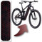 Designfolie für E-Bike Akkucover - für CUBE Stereo | Reaction Hybrid Modelle, Rahmenschutz eBike, Fahrrad Aufkleber, Bike Sticker (Cube Abdeckung 20-04377, 21-11463, 20-01818, Carbon Red Honey Combs)