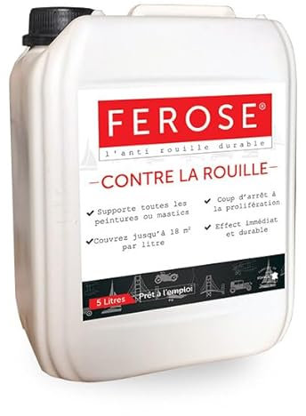 le plus de l'entretien FEROSE – ANTIROUILLE Durable - 500mL, 1 L, 2 L, 5 L ou 10 L (10 L)