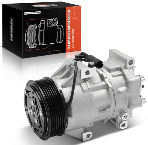 Frankberg Compresor de aire acondicionado Compresor de aire acondicionado con embrague Diesel Compatible con Min.i R50 R53 One D 1.4L(55 KW/75 PS)(65 KW/88 PS) Replace# 64526922397, aceite premezclado