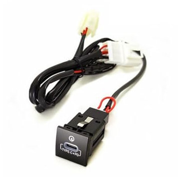 Prise de Chargeur USB for Voiture Golf 6 5 MK5 Scirocco 06-14, PD, Charge Rapide QC3.0, Bouton Adaptateur d'interface Allume-Cigare (Color : Type C PD Charger)