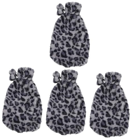 SOLUSTRE 4 Stück Plüsch-handwärmer-abdeckung Weihnachtsgeschenke Handheizungen Warme Hände Handwärmer 2l Wasserflasche Hülle Für Wärmflasche Schöne Hülle Winter Gummipolyester Zubehör