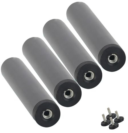 4pcs Universel Pieds de Lit Réglable Metallique Pieds de Meubles pour Sommier à Lattes Universel sans Perçage Liaison Support de Lit Pieds de Meubles (25cm,black)