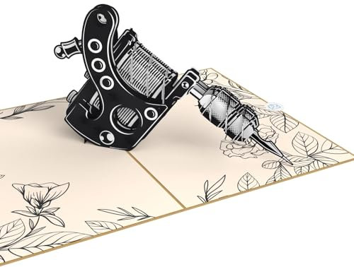 MOKIO® Pop-Up Karte – Tattoo – 3D Grußkarte zum Geburtstag für eine Tätowierung