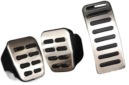 ZXBL Pedalschutz Aluminiumlegierung Beschleuniger Bremse Gaspedal Abdeckungen Für VW Amarok 2011 2012 2013 2014 2015 2016 2017 2018 2019 2020,MT 3PCS