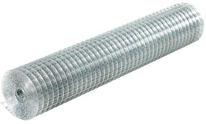 Welded Chicken Wire Mesh, 15m x 36'' Strong Aviary Mesh for Cages and Catio, Hot Dip Galvanised Mesh Ideal for Poultry Run, Fencing (1'' x 1'', 16 Gauge)
