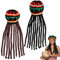 Rasta Hut, 2pcs gestrickte jamaikanische Hut mit Dreadlocks Perücke, lustige jamaikanische Hüte für Männer Frauen Halloween Party Cosplay