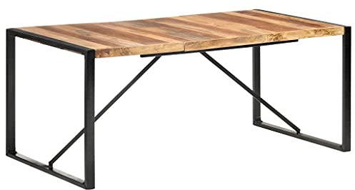 LXYZWRW Tische Esstisch 180x90x75cm Massivholz mit Sheesham-Finish Küchen- & Esszimmertische
