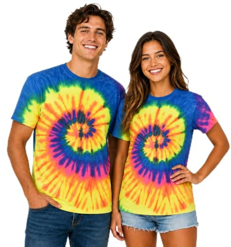 Maglietta unisex Batik Hippie, 100% cotone, design unico, taglie S-5XL | Abbigliamento per festival, oltre 45 disegni tinti a mano, maglietta Batik, camicia hippie colorata, abbigliamento da donna e