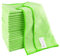 IDEA HOME Panni Microfibra 24 Pezzi - Panni per la Pulizia 30x30cm - Panni per la Polvere - Riutilizzabile Panni Multiuso per Casa, Cucina - Verde