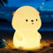 YuanDian Seeotter Nachtlicht für Kinder, Süßes Baby Stilllicht, Led Otter Silikon Nachttischlampe mit 8 Farben Dimmbar, Timer, Aufladung, Kinderzimmer Deko Baby Kinder Geschenk
