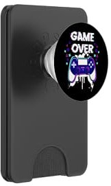 Cyber Futuristic Video Game Controller Game Over Glitch PopSockets PopWallet für MagSafe