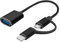 Supoion Câble adaptateur USB C vers USB 3.0 rapide pour transfert de données USB C mâle vers USB A femelle OTG convertisseurs pour ordinateurs portables et tablettes