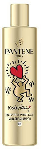 Pantene Pro-V x Keith Haring Art Collection Repair & Protect Shampoing Miracle 250ml pour Cheveux Fragiles et Abîmés, Formule PRO-V avec Technologie Active Nutri-Plex, Aide à Réparer les Cheveux Secs