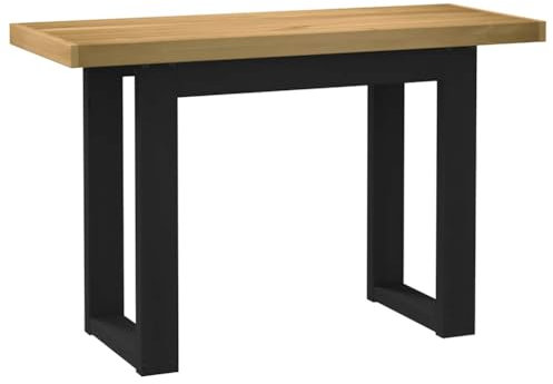 NQJIBUE Item-Schreibtisch NOAIN U-förmige Beine 120x50x75 cm Massivholz Kiefer, Schreibtisch Schreibtische