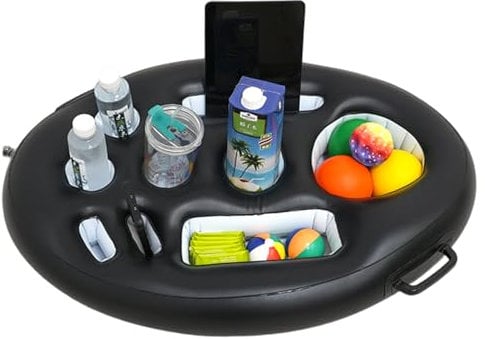 Muzrunq Bar de Piscine Gonflable, 29, 5x19.7x4.7 Childe Flottante Flottante Polyvalente avec poignée pour Les fêtes de la Piscine, la Plage et Le Bain à remous