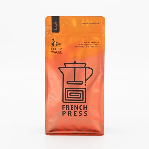 FEUERWACHE Rösterei Kaffee French Press Blend klassik, 250g ganze Bohnen