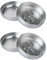 YiQinzcxg 2 jaboneras de aluminio para viajes, platos de metal con bandeja de goteo para camping de viaje en casa