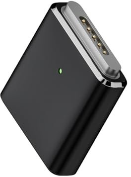 Uqezagpa Adaptateur USB C magnétique vers 3ème 5 broches pour une charge rapide avec lumière LED et fonctionnalités compatibles