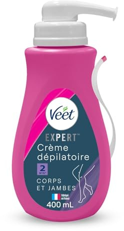 VEET – Crème Dépilatoire Douceur au Beurre de Karité, Soin Expert pour Corps et Jambes (400 mL) - lot de 2 - Vendu par Lot