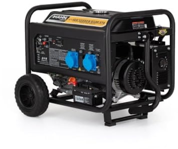 Hahn & Sohn Generatore a benzina HGG11000E-EA3R ATS – 8 kW/8,5 kW – unità di emergenza con avviamento elettrico & ATS, 97 dB – 230 V generatore di corrente, inverter, corrente di emergenza, cantiere