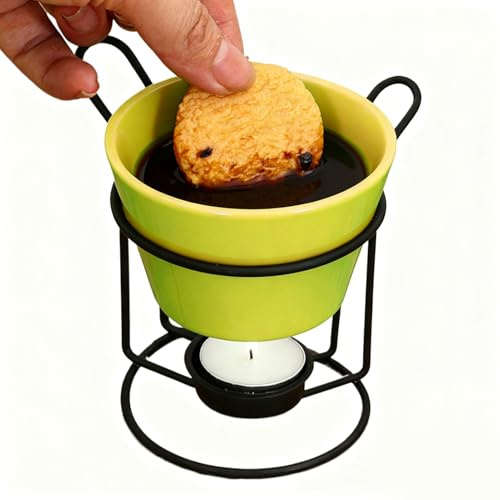 Générique Fondue-Caquelon, Mini-Guss und weiches Kochen | schmelzen der Schokolade – für romantische Abende und Zusammenkünfte zu Weihnachten, die Familie, das Café La Maison La Cuisine