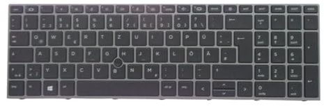 HP Keyboard CP+PS BL SR GR M20128-041, Keyboard, German, M20128-041