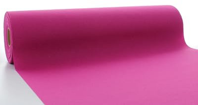 Sovie Horeca Linclass Airlaid Tischläufer Violett - 40cm x 24m - Einfarbiger Einmal-Tischläufer - Perforierung alle 120cm - Ideal für Dekorationen