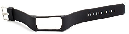 vhbw Ersatz Armband kompatibel mit Polar A360 | A370 Fitnessuhr, Smartwatch - 24 cm Silikon schwarz