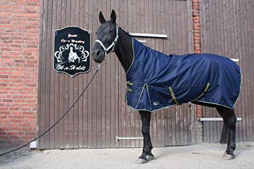 time4horses 1200Denir High Neck 200g Pferdedecke Winterdecke Paddockdecke Stalldecke Weidedecke Rug (135 cm)
