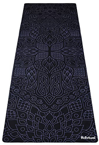 Reetual, Die Yogamatte, die Schweiß liebt, Premium-Hot-Yogamatte, rutschfeste Kombination, 2-in-1, mit Tragegurt, umweltfreundlich, Design für Bikram, Hot Yoga, Ashtanga, Power, Hatha (Gothika)