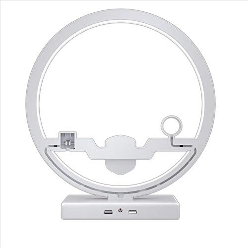 YQHWLKJ 4-in-1 Caricabatterie wireless con supporto per lampada Interruttore tattile Caricabatterie senza fili per Airpods Cuffie senza fili Orologi per Iphone Xs 8