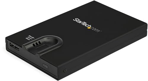 StarTech.com Box esterno criptato USB 3.0 per HDD/SSD SATA da 2.5 -Accesso tramite impronte digitali biometriche/password (S251BMU3FP)