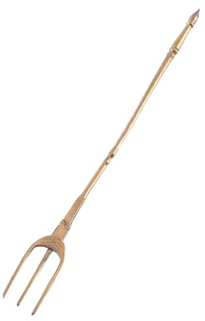 Römische Gabel aus Messing, Dreizinkig