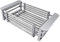DOITOOL Escurridores de fregadero extensible de acero inoxidable para fregadero de cocina, estante telescópico para frutas y verduras (gris)