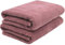 ZOLLNER Set de 2 Serviettes de Sauna, 70x200 cm, Coton, Rose foncé