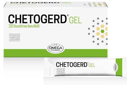 CHETOGERD® GEL, Digestione e Controllo Acidità gastrica | Omega Pharma | con acido ialuronico, aloe vera, reflusso gastrico, funzione digestiva, bustine bevibili