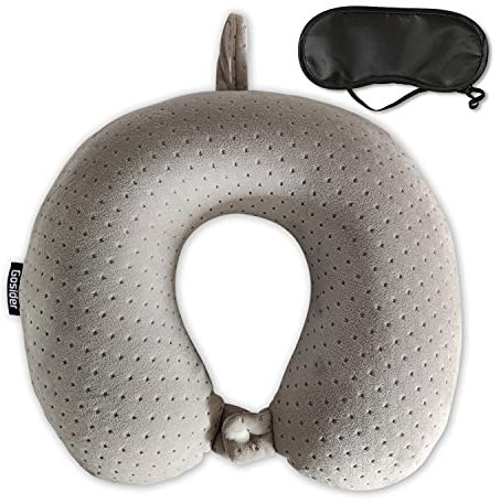Reisekissen aus Memory Foam bequemes Reise-Nackenkissen in U-Form, unterstützt Nacken und Kopf zur Linderung von Müdigkeit, tragbares Nackenkissen, geeignet für Flugzeuge, Züge, selbstfahrende Autos