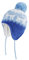 LANGZHEN Hirsch Hut für Mädchen Baby Pom Pom Beanie Kid Winter Hüte Kleinkind Kappe Stricken Warme Mützen Mützen für Baby Jungen Mädchen (Hirsch-Blau, S(46-48CM/18.11-18.9))