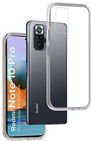 Funda Carcasa Gel Transparente para XIAOMI REDMI Note 10 Pro - REDMI Note 10 Pro MAX, Ultra Fina 0,33mm, Silicona TPU de Alta Resistencia y Flexibilidad