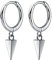 SLUYNZ 925 Sterling Silber Creolen Ohrringe für Frauen Damen Spike Creolen Ohrringe Tropfen Baumeln Ohrringe Geometrische Huggie Ohrringe