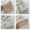 Beach Bag Straw Bags Hand-woven Straw Bag, Women Fashion Handbag Shoulder Bag Ladies Summer Straw Woven Crossbody Tote Beige (Color : Off white)
