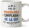 MUGFFINS Tazas para PODÓLOGA mujer - En Español - Todos te advirtieron - 11 oz / 330 ml - Regalo original y divertido