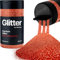 Hemway Premium Glitter Shaker - Red Holographic | Microfine Metallic Flake Sequins for Resin & Epoxy Crafts | Craft Supplies for Tumblers, Festival, Hair, Face, Body, Eye & Nail Art | 125 g