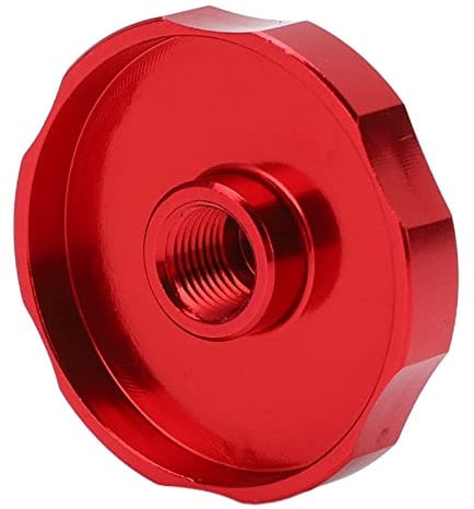 KIMISS Front Fork Air, Suspension Gas Giant Crest Fork Chamber Cover Bicycle Shock Air Valve Aluminium Alloy for Mountain BikeBlack (Red)